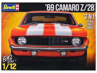 Revell Level 5 Model Kit 1969 Chevrolet Camaro Z/28 3-in-1 Kit 1/12 Scale Model By