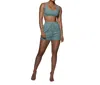 Revella The Label Bella Activewear Set In Gray Blue In Multi