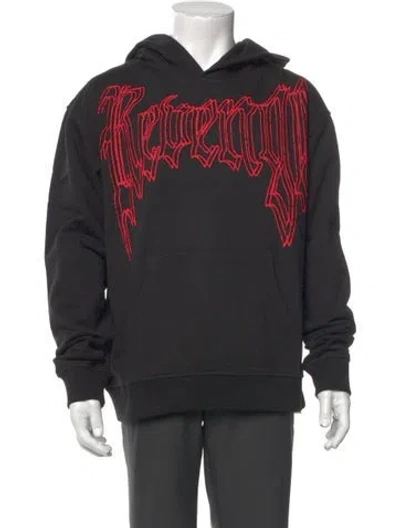 Pre-owned Revenge Graphic Print Crew Neck Hoodie In Gray