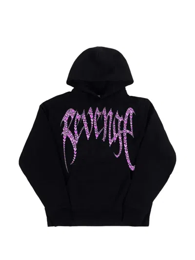 Revenge Graphic-print Hoodie In Black