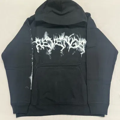 Pre-owned Revenge Lightning Smoke Arch Skull Logo Black Hoodie Sizes S-xl Brand
