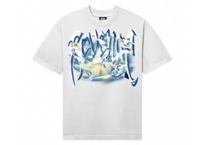 Pre-owned Revenge Men's  Angel Arch Logo Tee Shirt In White