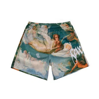 Pre-owned Revenge Men's  Angel Embroidered Shorts In Multi