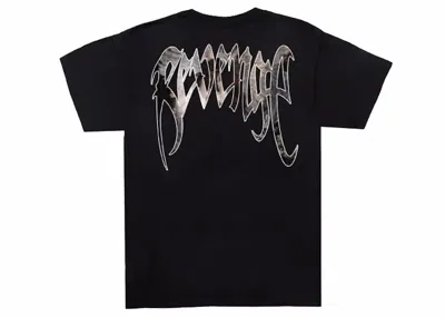 Pre-owned Revenge Men's  Angel Kiss T-shirt In Black
