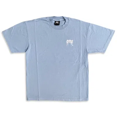 Pre-owned Revenge Men's  Basic Embroidered T-shirt In Light Blue