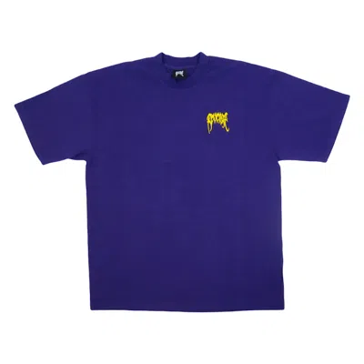 Pre-owned Revenge Men's  Basic Embroidered T-shirt In Purple
