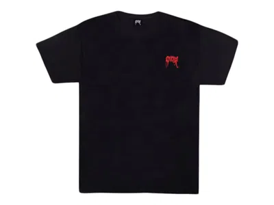 Pre-owned Revenge Men's  Basic Embroidery T-shirt In Black/red In Multi