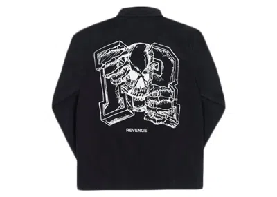 Pre-owned Revenge Men's  Broken R Coaches Jacket In Black