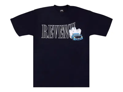 Pre-owned Revenge Men's  Burnout T-shirt In Black