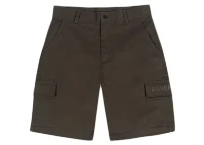 Pre-owned Revenge Men's  Cargo Shorts In Army Green