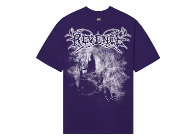 Pre-owned Revenge Men's  Castle Tee Shirt In Purple