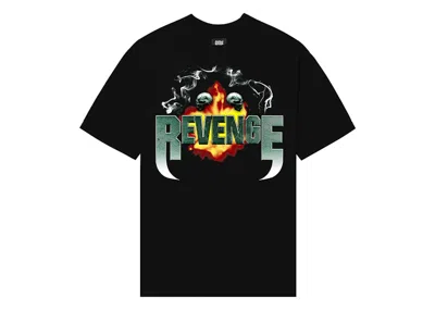 Pre-owned Revenge Men's  Explosion Tee Shirt In Black