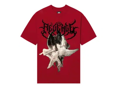 Pre-owned Revenge Men's  Fallen Angel T-shirt In Red