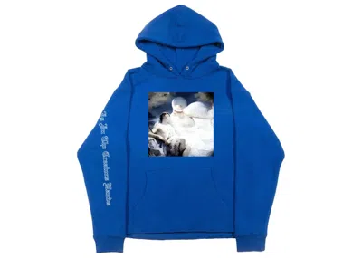 Pre-owned Revenge Men's  Heavens Hoodie In Blue
