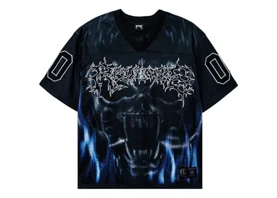 Pre-owned Revenge Men's  Inferno Mesh Jersey In Black