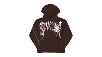 Pre-owned Revenge Men's  Juice Wrld Graffiti Dove Hoodie In Brown