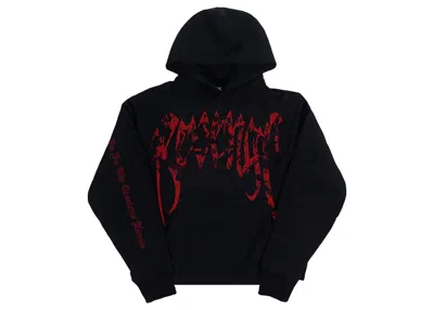 Pre-owned Revenge Men's  Juicewrld Collage Hoodie In Black