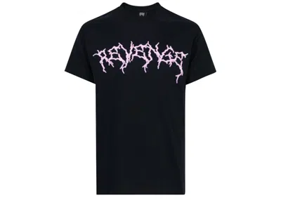 Pre-owned Revenge Men's  Lightning Anarchy T-shirt In Black