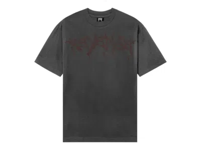 Pre-owned Revenge Men's  Lightning Logo Cerberus T-shirt In Black/red In Multi