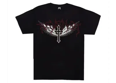 Pre-owned Revenge Men's  Lightning Reaper Tee Shirt In Black