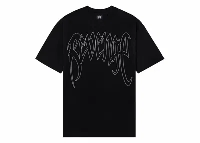 Pre-owned Revenge Men's  Outline Tee Shirt In Black
