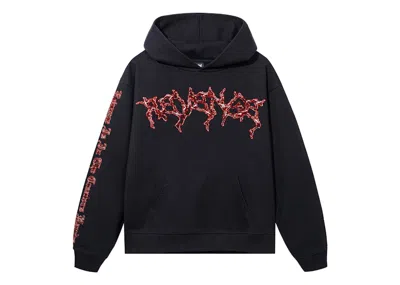 Pre-owned Revenge Men's  Pixel Hoodie In Black/red