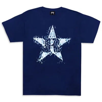 Pre-owned Revenge Men's  R Star T-shirt In Navy Blue