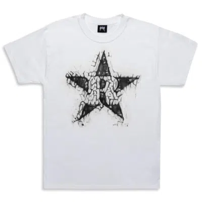 Pre-owned Revenge Men's  R Star T-shirt In White