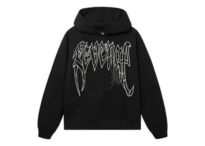 Pre-owned Revenge Men's  Spider Arch Glow In The Dark Hoodie In Black