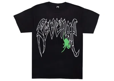 Pre-owned Revenge Men's  Spider T-shirt In Black/green
