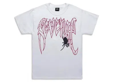 Pre-owned Revenge Men's  Spider T-shirt In White