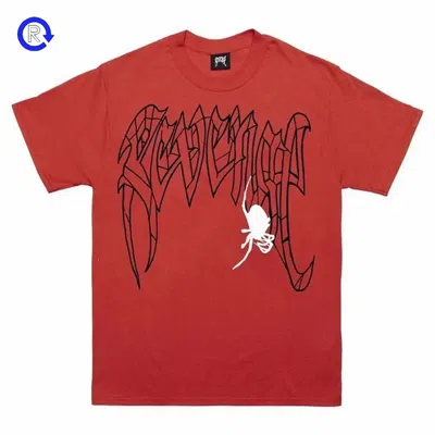 Pre-owned Revenge Men's  Spider Tee Shirt In Red