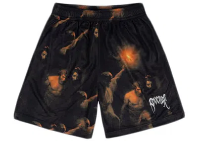 Pre-owned Revenge Men's  St John Mesh Shortsin Black