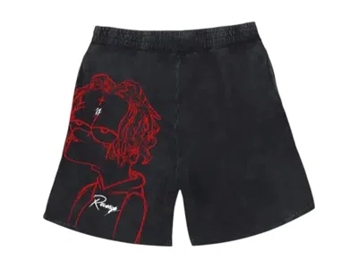 Pre-owned Revenge Men's  Trippie Redd Bart Shorts In Black