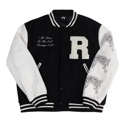 Pre-owned Revenge Men's  Varsity Jacket In Black