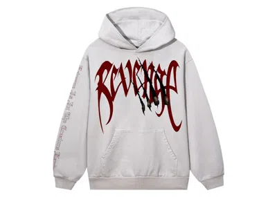 Pre-owned Revenge Men's  X City Morgue Arch Logo Claw Hoodie In Cement In Gray