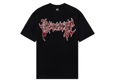 Pre-owned Revenge Men's  X City Morgue Grim Reaper Tee Shirt In Black