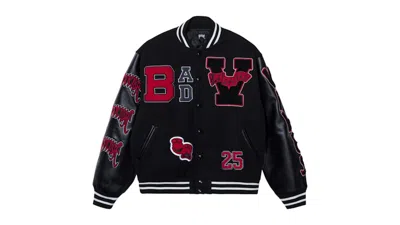 Pre-owned Revenge Men's  Xxxtentacion Bad Vibes Varsity Jacket In Black