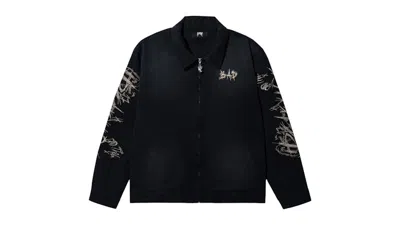 Pre-owned Revenge Men's  Xxxtentacion Heartbreak Work Jacket In Black