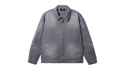Pre-owned Revenge Men's  Xxxtentacion Heartbreak Work Jacket In Grey In Gray