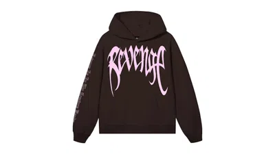 Pre-owned Revenge Men's  Xxxtentacion Kill Hoodie In Brown/pink