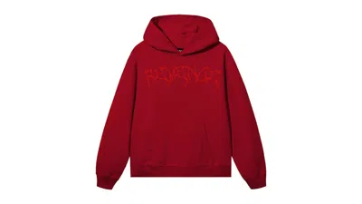 Pre-owned Revenge Men's  Xxxtentacion Lightning Heartbreak Hoodie In Red