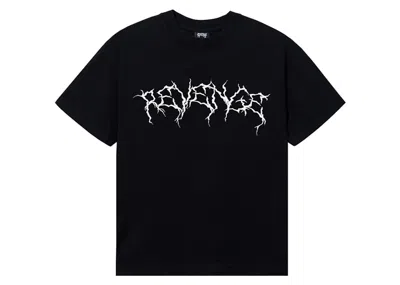 Pre-owned Revenge Men's  Xxxtentacion Lightning Tee Shirt In Black/white