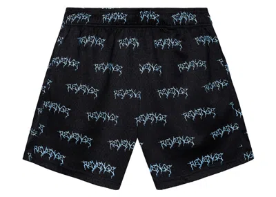 Pre-owned Revenge Men's  Xxxtentacion Massacre Shorts In Black/blue