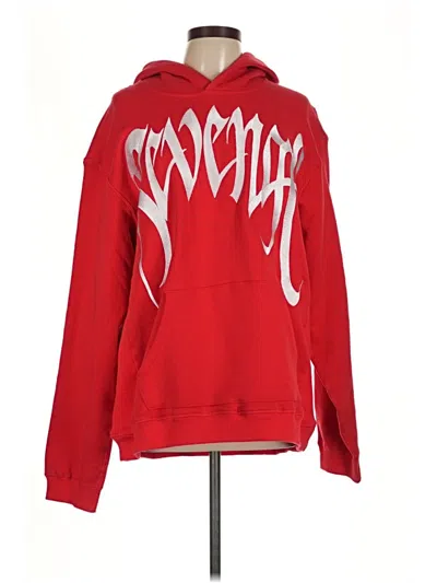 Pre-owned Revenge Pullover Hoodie In Red