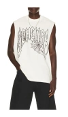 Revenge Web Cross Cut Off Tee In Multi