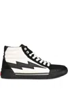 Revenge X Storm Lightning-bolt Detail Sneakers In Black
