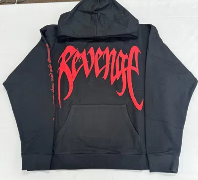 Pre-owned Revenge X Xxx Tentacion Kill Outline Logo Black Hoodie Sizes S-xxl Brand