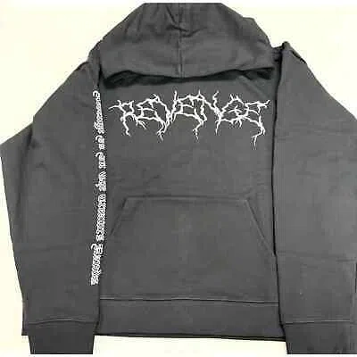 Pre-owned Revenge X Xxx Tentacion Lightning Anarchy Hoodie Size Large In Black