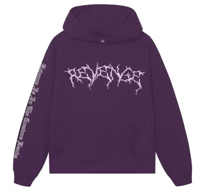 Pre-owned Revenge X Xxx Tentacion Lightning Logo Purple Hoodie Size Xl
